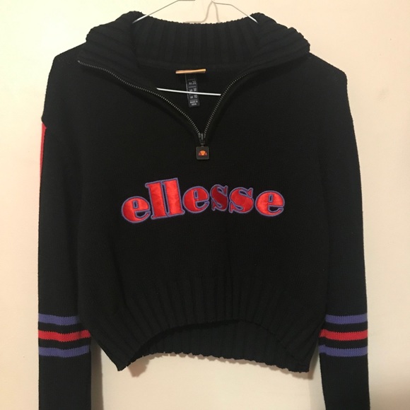 Ellesse cropped quarter zip sweater - Picture 2 of 4